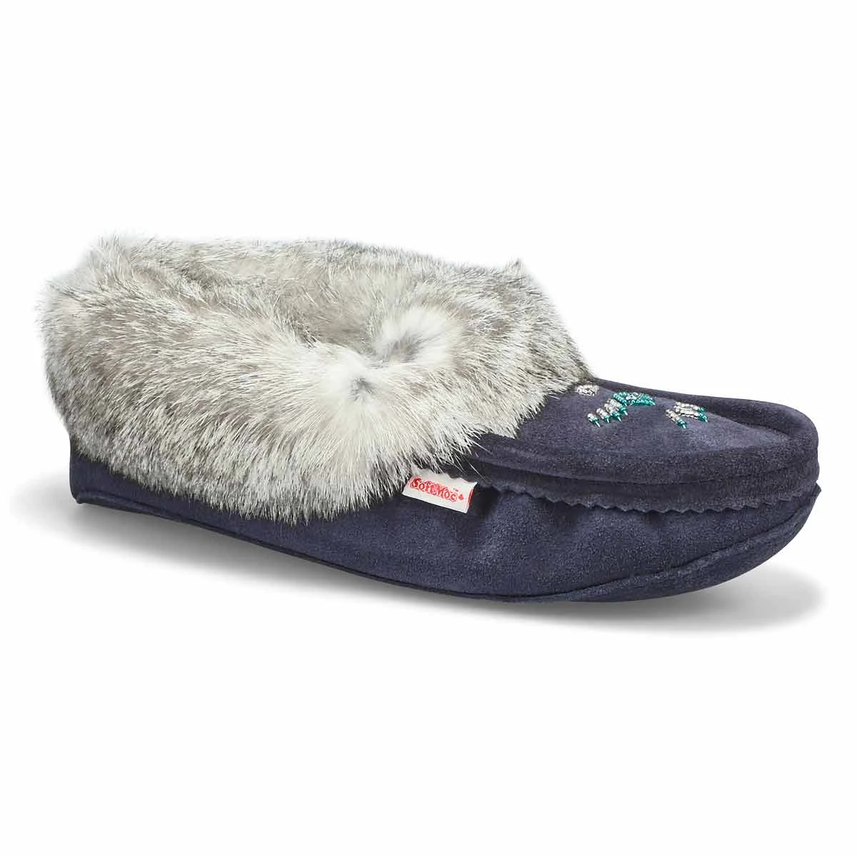 SoftMoc Women's 677 L Rabbit Fur Moccasin - M 5 SoftMoc Women's 677 L Rabbit Fur Moccasin - M - Image 3