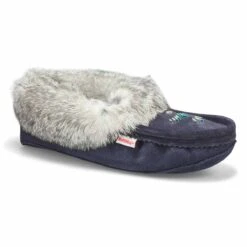 SoftMoc Women's SF600 Rabbit Fur Moccasin - L -Softmoc 65820L XXX 4