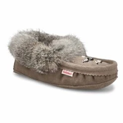 SoftMoc Women's SF600 Rabbit Fur Moccasin - D -Softmoc 660 L XXX 8