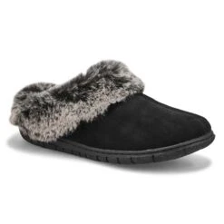 SoftMoc Women's Beth Open Back Slipper - Blac