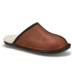 SoftMoc Men's Cadel 2 Open Back Slipper - Che -Softmoc CADEL2 BRNCRZ XXX 2