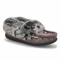 SoftMoc Women's Cute 5 V3 Faux Fur Vegan Moc -Softmoc CUTE5 V3 GRY XXX 1