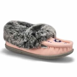 SoftMoc Women's Cute 5 V3 Faux Fur Vegan Moc -Softmoc CUTE5 V3 PNK XXX