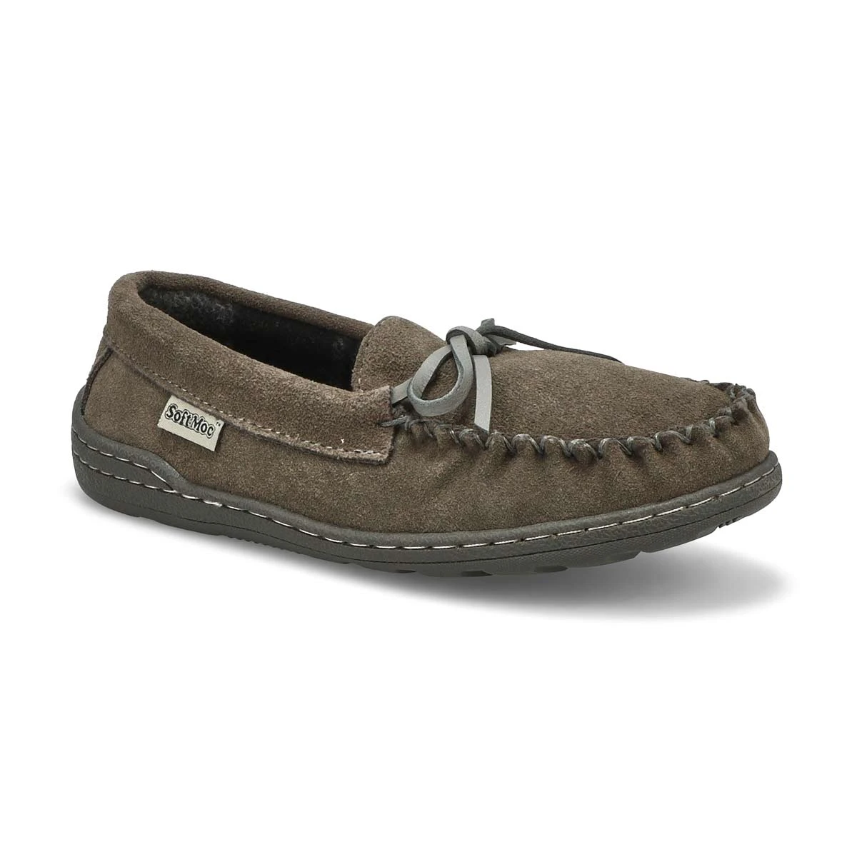 SoftMoc Kids' Danny Jr Moccasin - Grey 3 SoftMoc Kids' Danny Jr Moccasin - Grey