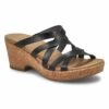 SoftMoc Women's Hillary Wedge Sandal - Black -Softmoc HILLARY BLK XXX 1