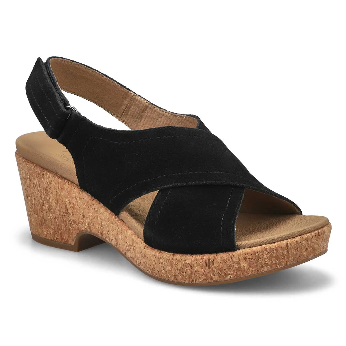 SoftMoc Women's Julie Wedge Sandal - Black 3 SoftMoc Women's Julie Wedge Sandal - Black
