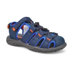 SoftMoc Boys' Kyle Fisherman Sandal - Black L -Softmoc KYLE NVY XXX 2