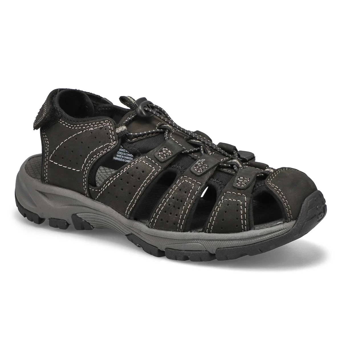 SoftMoc Men's Linus 2 Grey Fisherman Sandal - 4 SoftMoc Men's Linus 2 Grey Fisherman Sandal - - Image 2