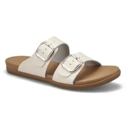 SoftMoc Women's Mandy Slide Sandal - Brown -Softmoc MANDY WHT XXX 3