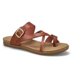 SoftMoc Women's Miya Toe Loop Sandal- Cognac