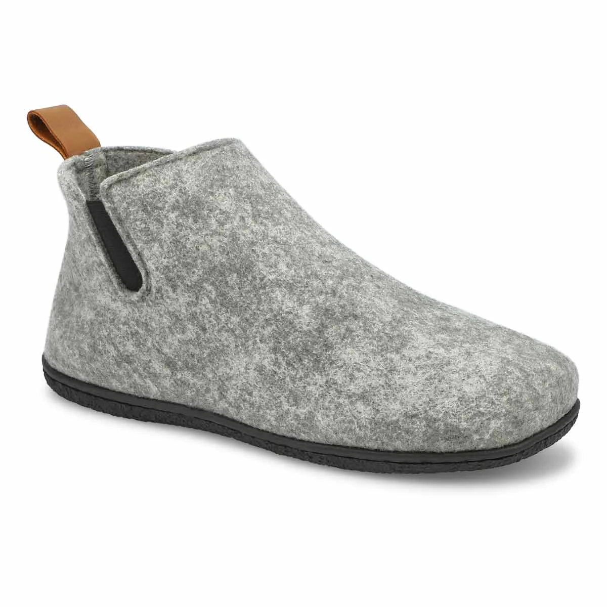 SoftMoc Men's Thor Felt Slipper Bootie - Grey 3 SoftMoc Men's Thor Felt Slipper Bootie - Grey